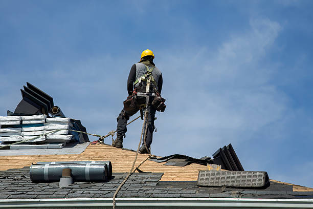 Professional Roofing technician working in Pocatello, ID